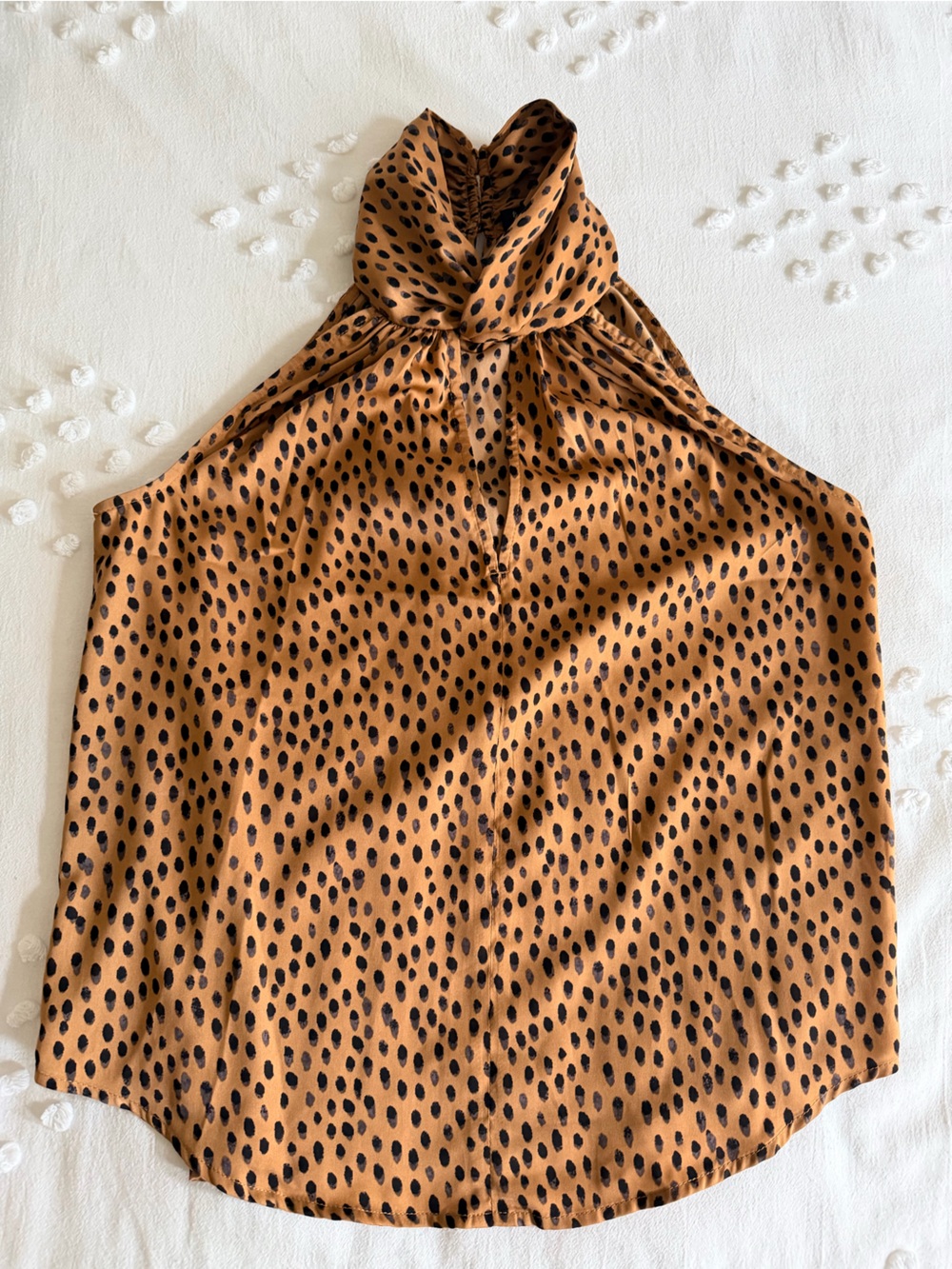 Banana Republic Leopard-Spot Halter Cut Blouse